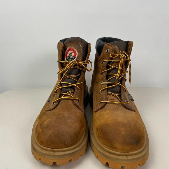 Irish Setter Red Wing 83613 Hopkins‎ 6” Tan Waterproof Leather Work Boots - Picture 3 of 13